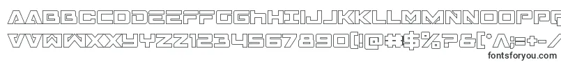 Transamericaout-Schriftart – Graphit-Schriftarten