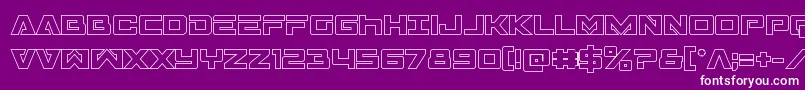 Transamericaout Font – White Fonts on Purple Background