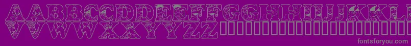 Police LmsPeopleInTheNeighborhood – polices grises sur fond violet