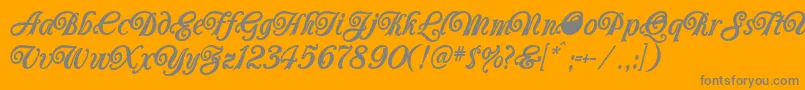 More about Carrington Font Carrington Font – Gray Fonts on Orange Background