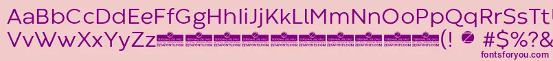 CodecWarmNewsTrial Font – Purple Fonts on Pink Background