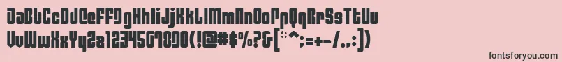 Philaf Font – Black Fonts on Pink Background