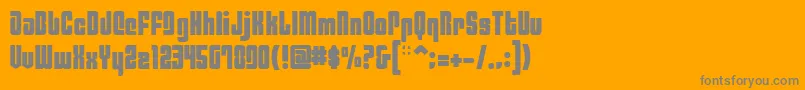 Philaf Font – Gray Fonts on Orange Background