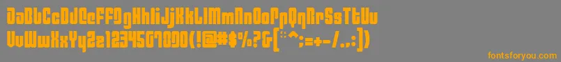 Philaf Font – Orange Fonts on Gray Background