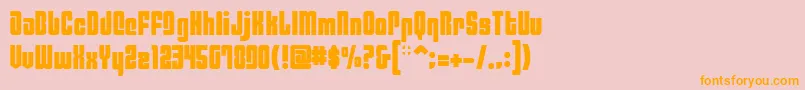 Philaf Font – Orange Fonts on Pink Background