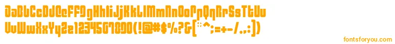 Philaf Font – Orange Fonts on White Background