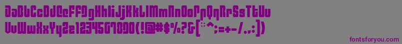 Philaf Font – Purple Fonts on Gray Background