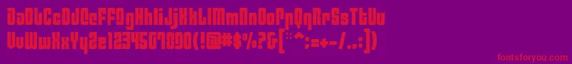 Philaf Font – Red Fonts on Purple Background