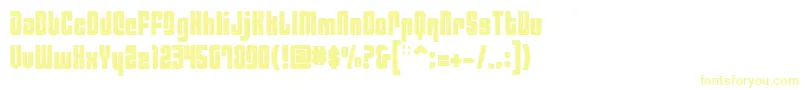 Philaf Font – Yellow Fonts on White Background