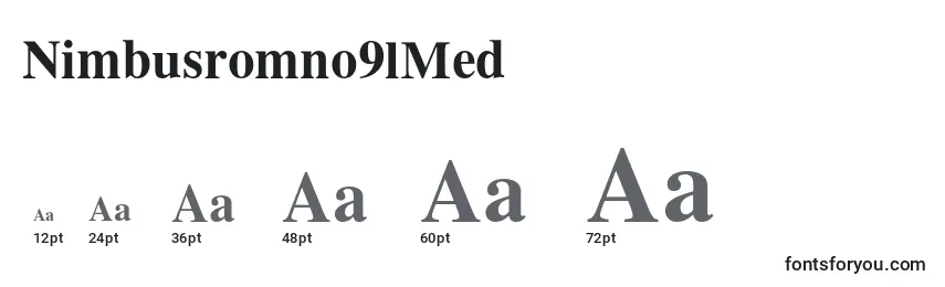 Nimbusromno9lMed Font Sizes