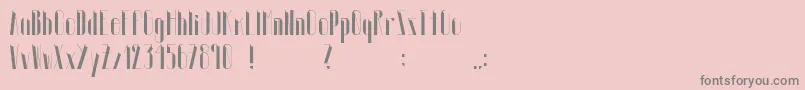 Euphoric Font – Gray Fonts on Pink Background