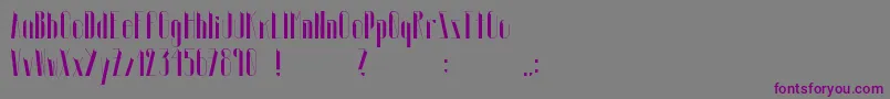 fuente Euphoric – Fuentes Moradas Sobre Fondo Gris