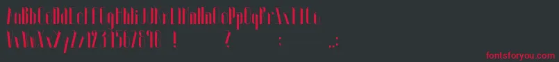 Euphoric Font – Red Fonts on Black Background