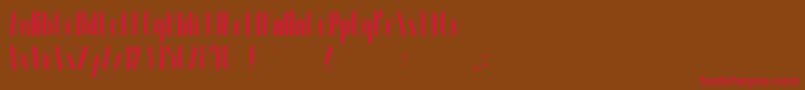Euphoric Font – Red Fonts on Brown Background