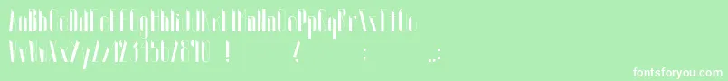 Euphoric Font – White Fonts on Green Background