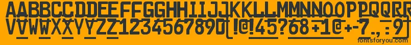 Car Go 2 Font – Black Fonts on Orange Background