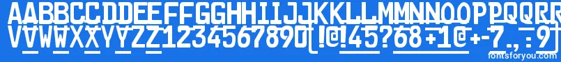 Car Go 2 Font – White Fonts on Blue Background