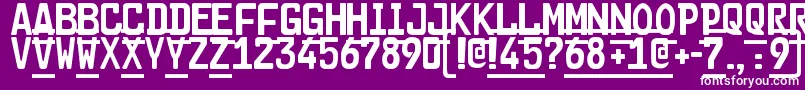 Car Go 2 Font – White Fonts on Purple Background