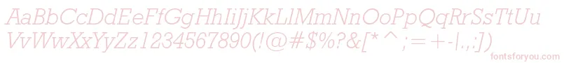 Geoslb712lightcbtItalic Font – Pink Fonts