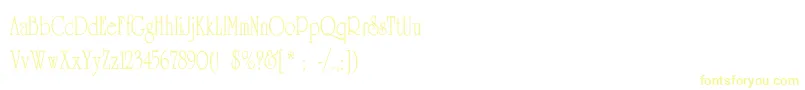 UniversityThinCn Font – Yellow Fonts