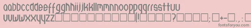 Neuthree Font – Gray Fonts on Pink Background