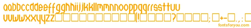 Шрифт Neuthree – оранжевые шрифты