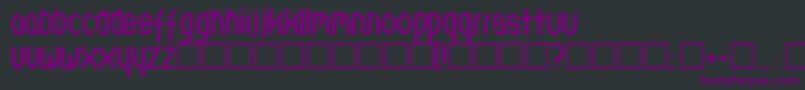 Neuthree Font – Purple Fonts on Black Background