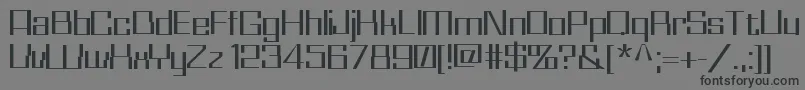 WhizKidRegular Font – Black Fonts on Gray Background