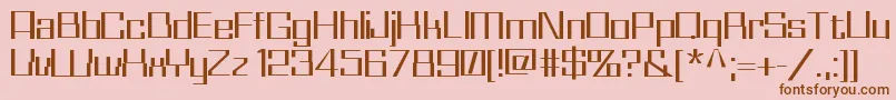 WhizKidRegular Font – Brown Fonts on Pink Background