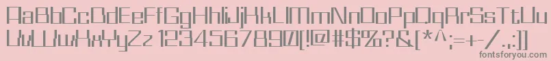 WhizKidRegular Font – Gray Fonts on Pink Background