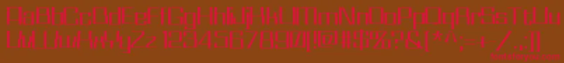 WhizKidRegular Font – Red Fonts on Brown Background