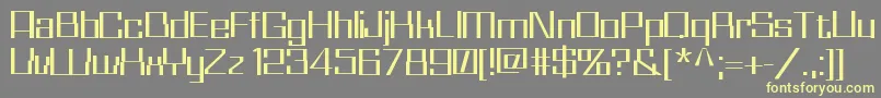 WhizKidRegular Font – Yellow Fonts on Gray Background