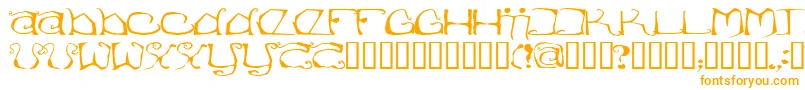 Eisregen Font – Orange Fonts on White Background