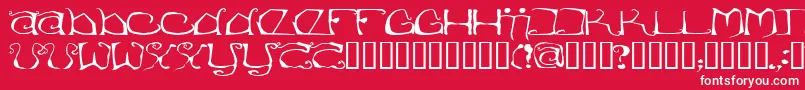 Eisregen Font – White Fonts on Red Background