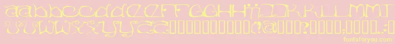 Eisregen Font – Yellow Fonts on Pink Background