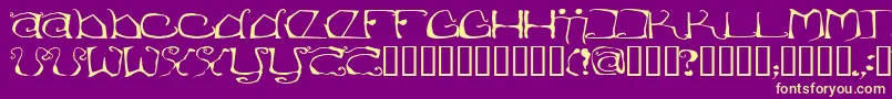 Eisregen Font – Yellow Fonts on Purple Background