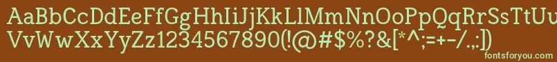 More about Frontenac Font Frontenac Font – Green Fonts on Brown Background