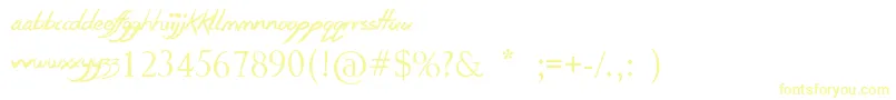 SmudgieCrayon-Schriftart – Gelbe Schriften