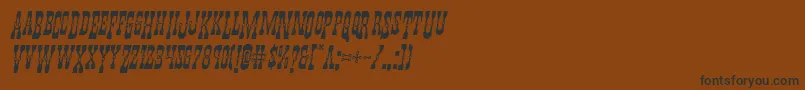 Youngerbrosdropcapsital Font – Black Fonts on Brown Background