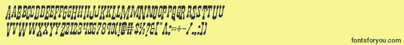 Youngerbrosdropcapsital Font – Black Fonts on Yellow Background