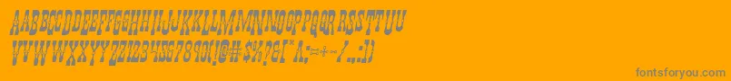 Youngerbrosdropcapsital Font – Gray Fonts on Orange Background