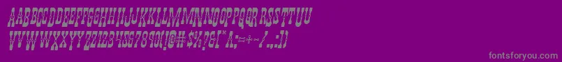 Youngerbrosdropcapsital Font – Gray Fonts on Purple Background