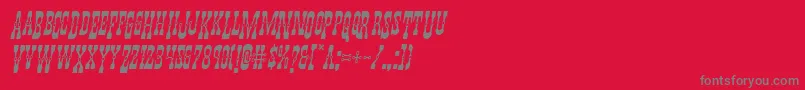 Youngerbrosdropcapsital Font – Gray Fonts on Red Background