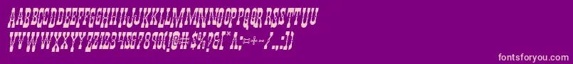 Youngerbrosdropcapsital Font – Pink Fonts on Purple Background