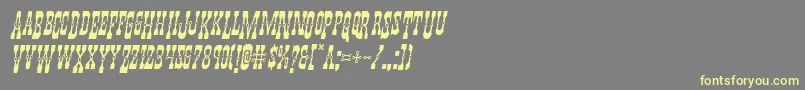 Youngerbrosdropcapsital Font – Yellow Fonts on Gray Background