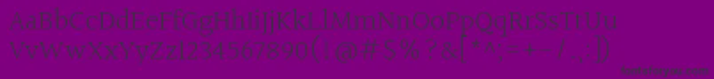 Police HalantLight – polices noires sur fond violet
