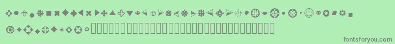 Шрифт BulletsAdf – серые шрифты на зелёном фоне