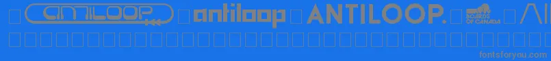 BandsArtists Font – Gray Fonts on Blue Background