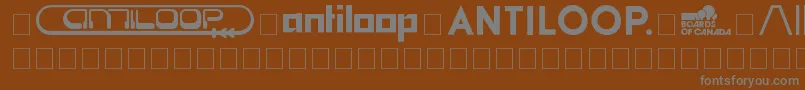 BandsArtists Font – Gray Fonts on Brown Background