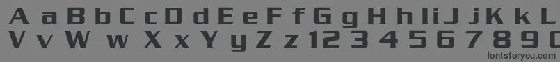 Czcionka Serpentine – czarne czcionki na szarym tle